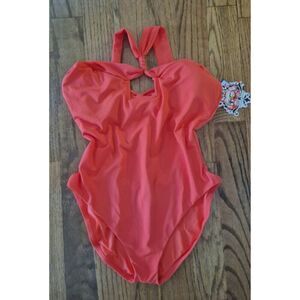 BECCA Strappy Double Tie Sexy One-piece Swimsuit Bathingsuit Women's Size XL